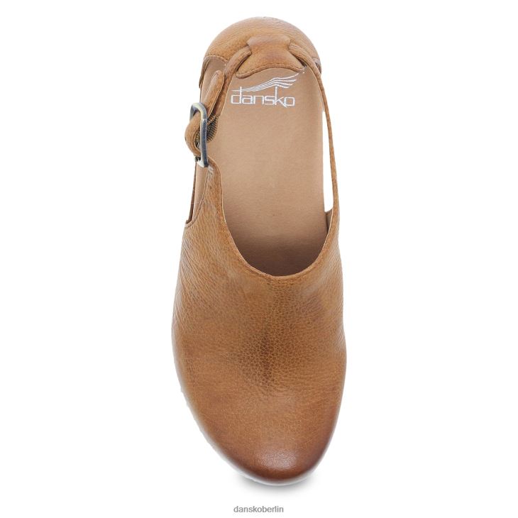 Dansko Frauen frech hellbraun gefräst, brüniert Absätze und Keilabsätze L6BV60296