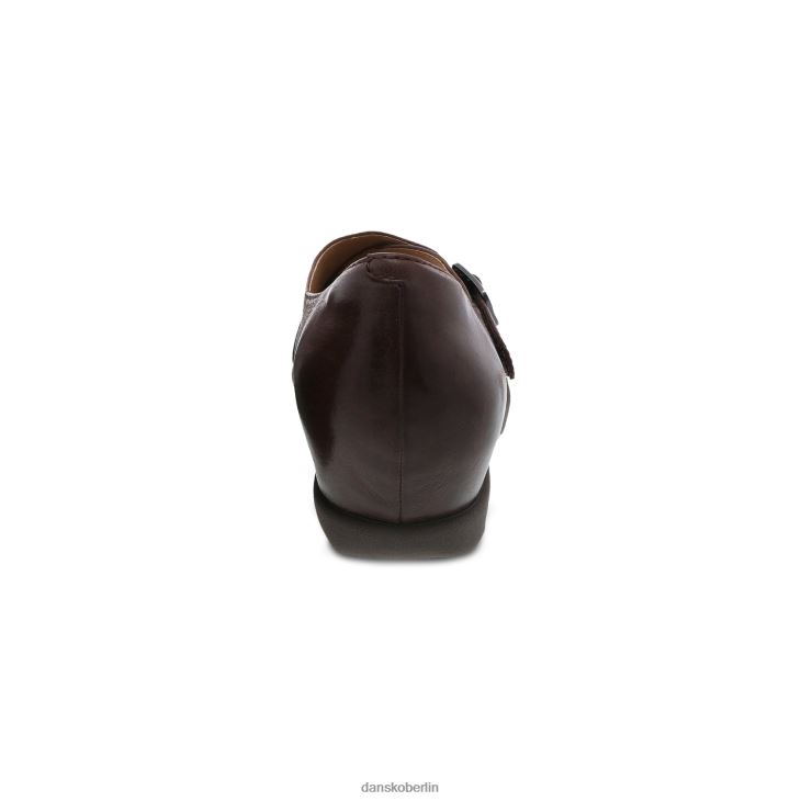 Dansko Frauen marisa braunes, brüniertes Nubukleder Absätze und Keilabsätze L6BV60249