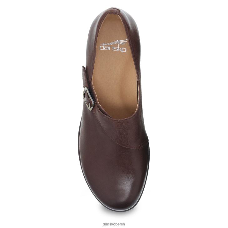 Dansko Frauen marisa braunes, brüniertes Nubukleder Absätze und Keilabsätze L6BV60249