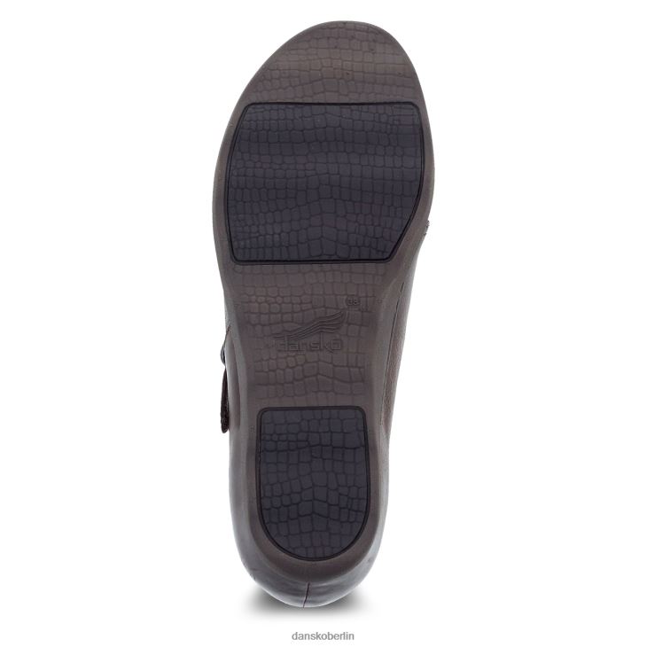 Dansko Frauen marisa braunes, brüniertes Nubukleder Absätze und Keilabsätze L6BV60249