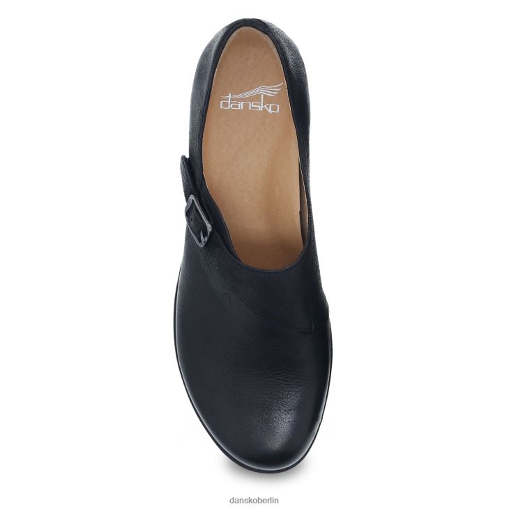Dansko Frauen marisa schwarz brüniertes Nubuk Absätze und Keilabsätze L6BV60248