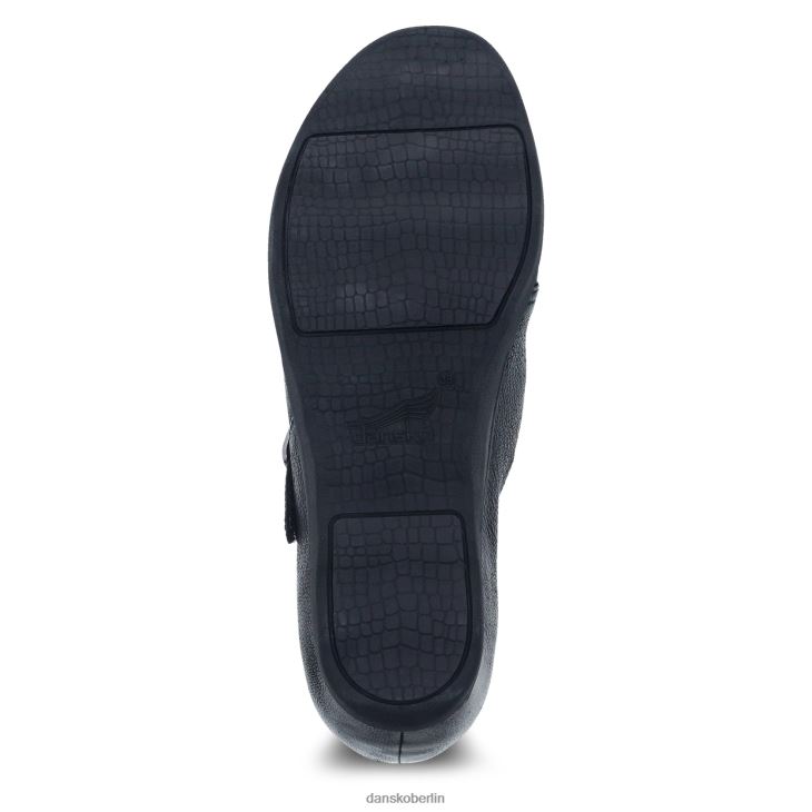 Dansko Frauen marisa schwarz brüniertes Nubuk Absätze und Keilabsätze L6BV60248