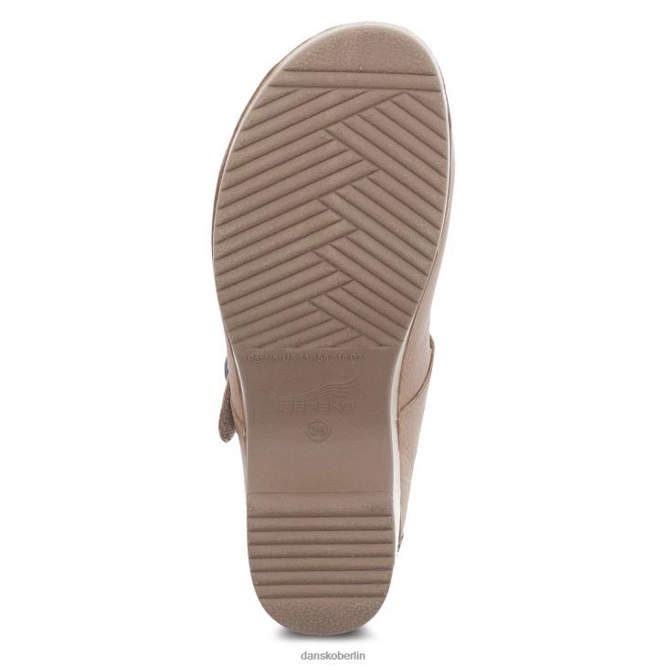 Dansko Frauen Bria hellbraunes, brüniertes Nubukleder Mary janes L6BV60159
