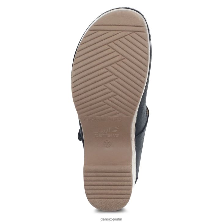 Dansko Frauen Bria schwarz brüniertes Nubuk Mary janes L6BV60158
