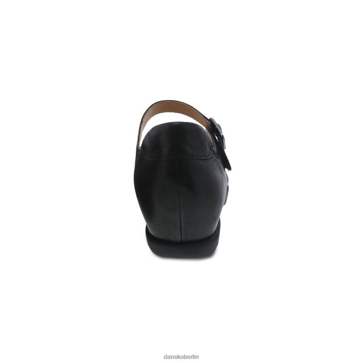 Dansko Frauen Marcella schwarz brüniertes Nubuk Mary janes L6BV60157
