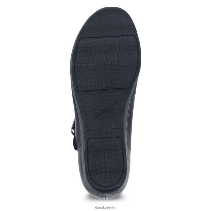 Dansko Frauen Marcella schwarz brüniertes Nubuk Mary janes L6BV60157