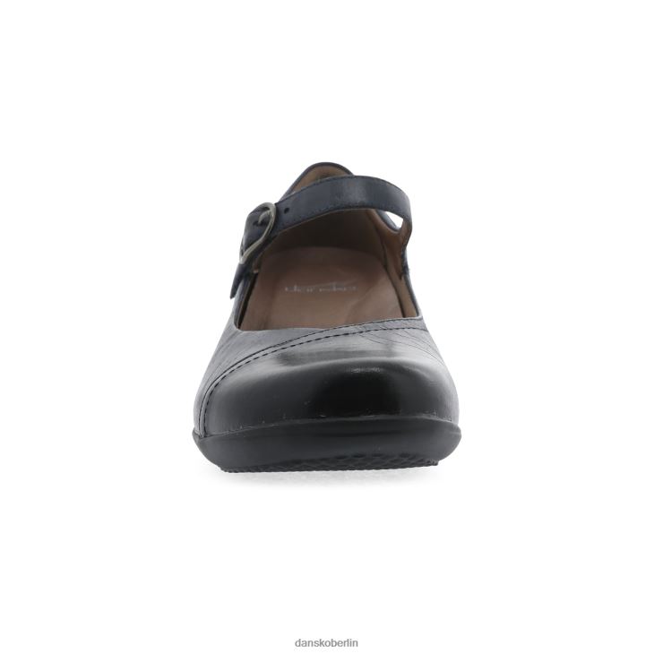 Dansko Frauen fawna Marineblaues, brüniertes Kalbsleder Mary janes L6BV60151