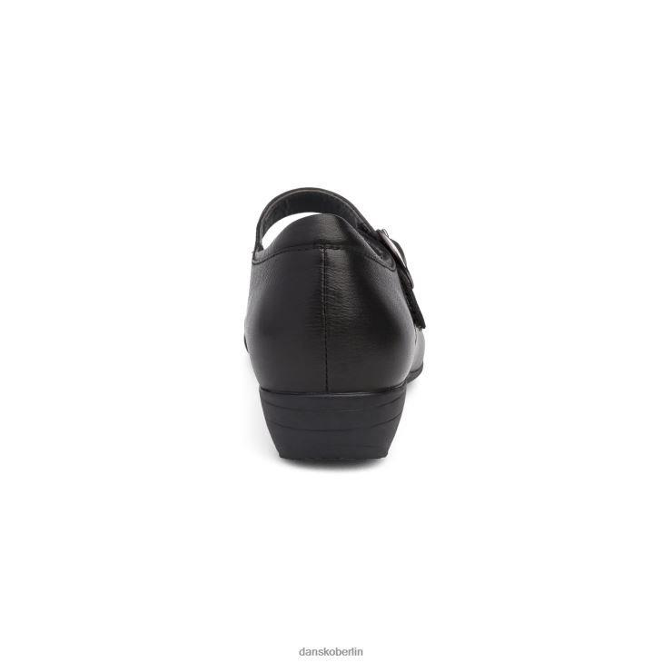 Dansko Frauen fawna schwarzes gewalktes Nappaleder Mary janes L6BV60150