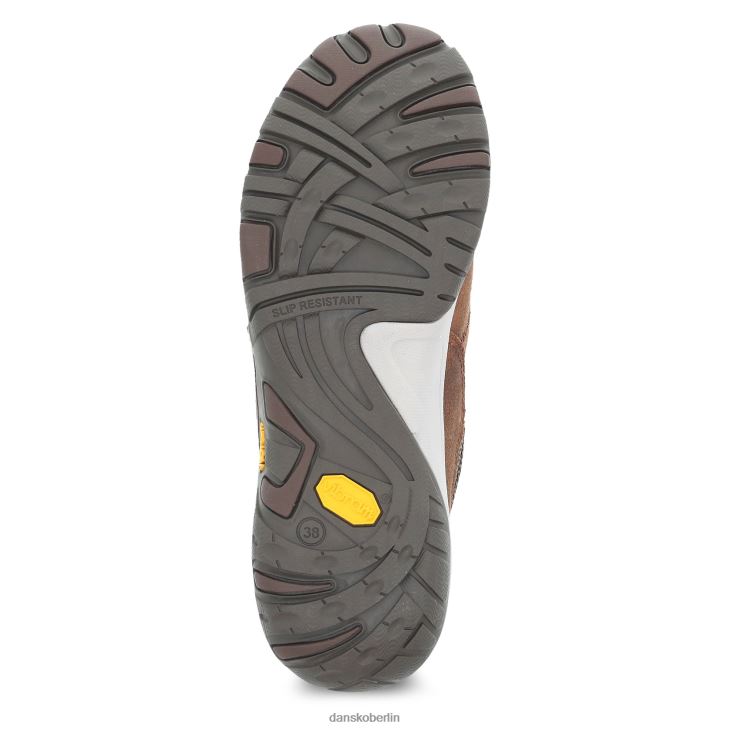 Dansko Frauen Paisley braunes, brüniertes Wildleder Pantoletten und Slipper L6BV60293