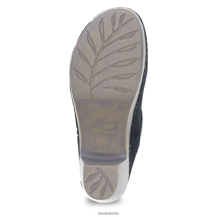 Dansko Frauen Sammy schwarzes Nubuk Pantoletten und Slipper L6BV60181