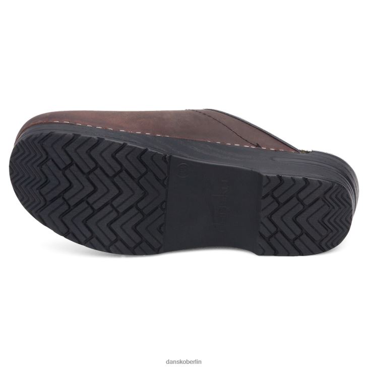 Dansko Frauen Sonja antikbraun geölt Pantoletten und Slipper L6BV60173