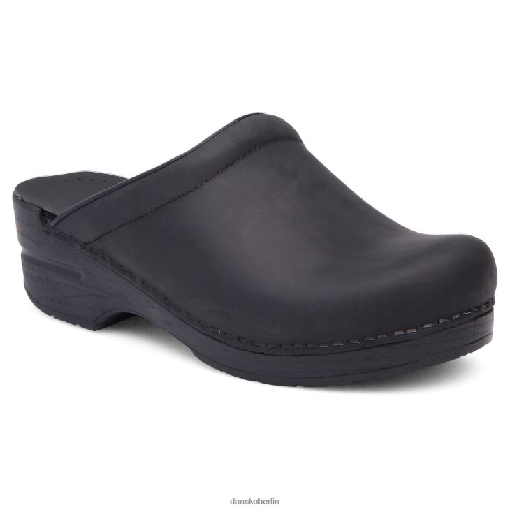 Dansko Frauen Sonja schwarz geölt Pantoletten und Slipper L6BV60171