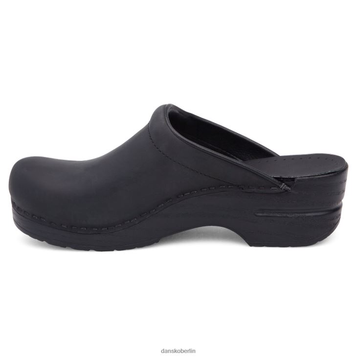 Dansko Frauen Sonja schwarz geölt Pantoletten und Slipper L6BV60171