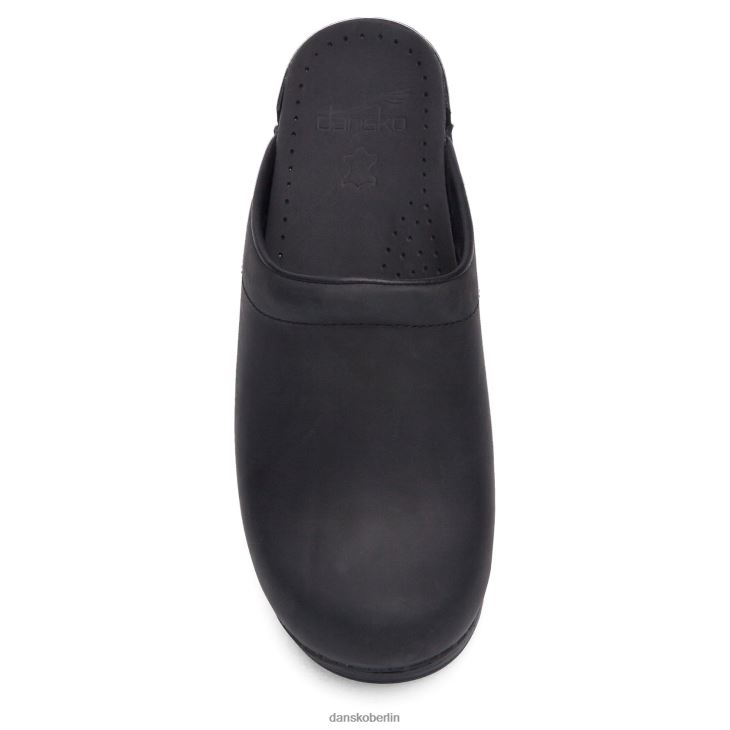 Dansko Frauen Sonja schwarz geölt Pantoletten und Slipper L6BV60171