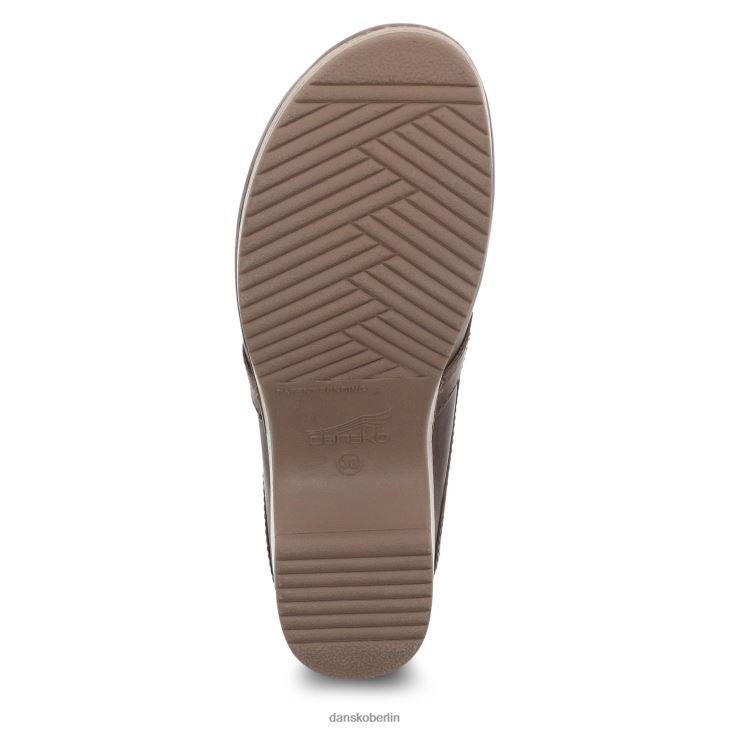Dansko Frauen bel Braun geölter Pull-up Pantoletten und Slipper L6BV60175