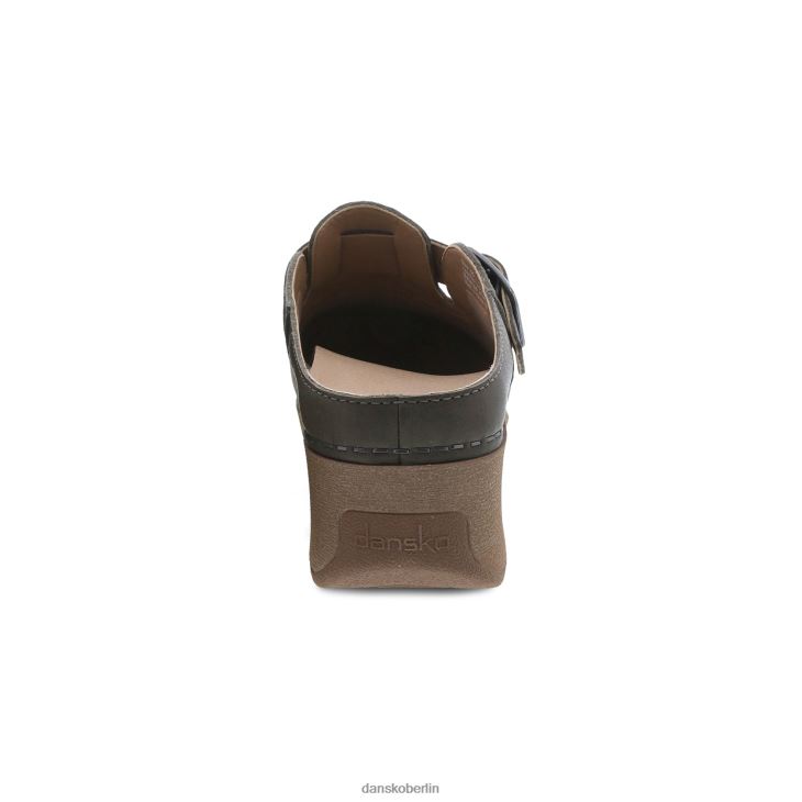 Dansko Frauen caia Taupe gemahlenes Nubuk Pantoletten und Slipper L6BV60184