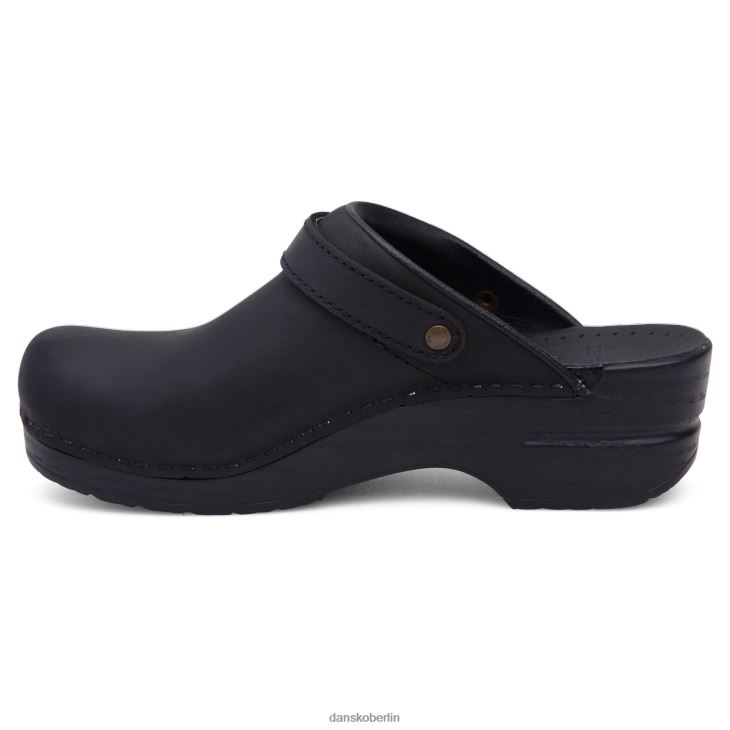 Dansko Frauen ingrid schwarz geölt Pantoletten und Slipper L6BV60169