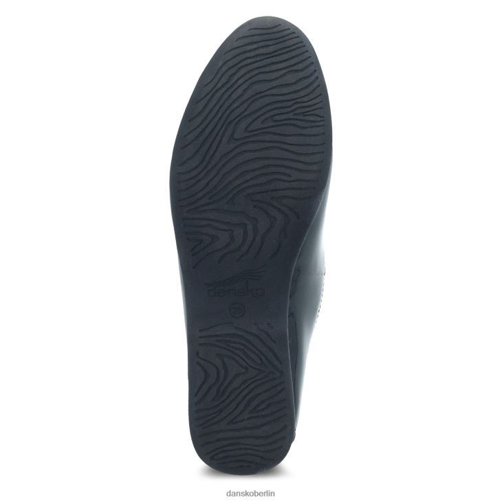 Dansko Frauen lexie schwarzes Lackleder Pantoletten und Slipper L6BV60178