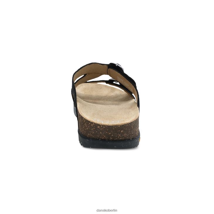 Dansko Frauen Dayna schwarzes Wildleder Sandalen L6BV60101