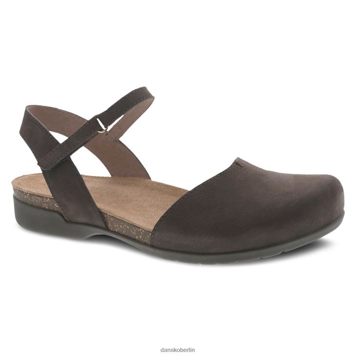 Dansko Frauen Eberesche Schokoladengemahlenes Nubuk Sandalen L6BV60107