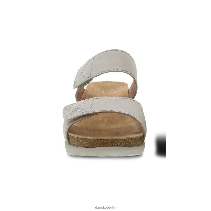 Dansko Frauen Maddy Elfenbeinfarbenes, gefrästes Nubukleder Sandalen L6BV60148