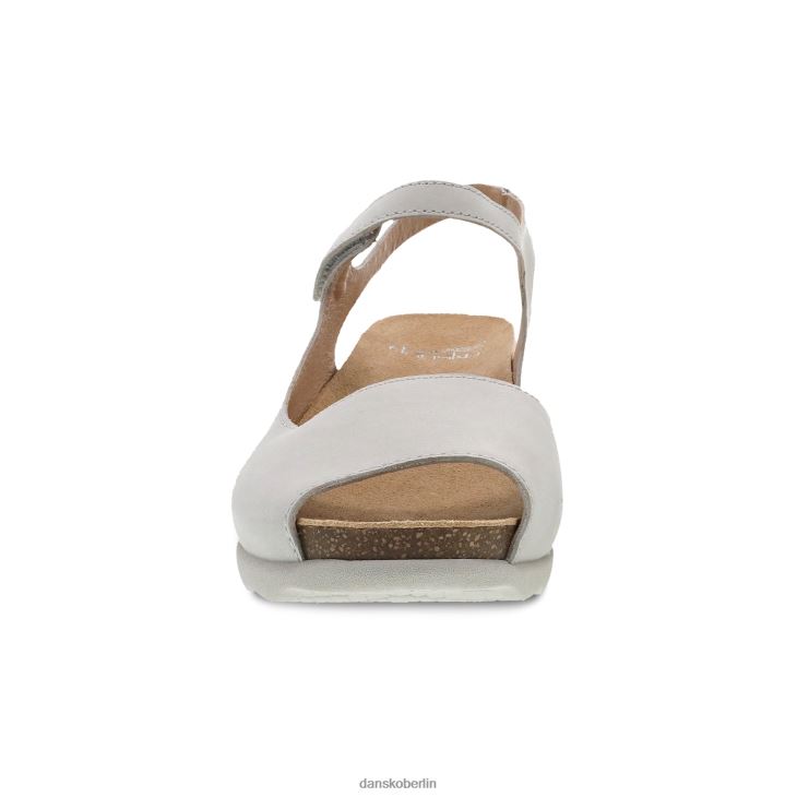 Dansko Frauen Marcy Elfenbeinfarbenes, gefrästes Nubukleder Sandalen L6BV60145