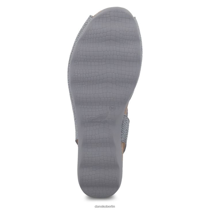 Dansko Frauen Marcy Zinn-Metallic-Leder Sandalen L6BV60142