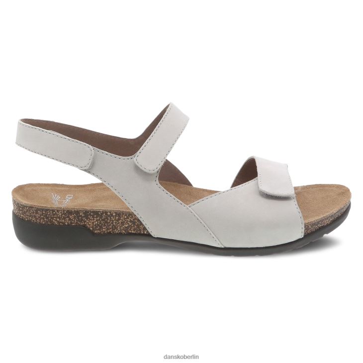 Dansko Frauen Ronda Elfenbeinfarbenes, gefrästes Nubukleder Sandalen L6BV60140