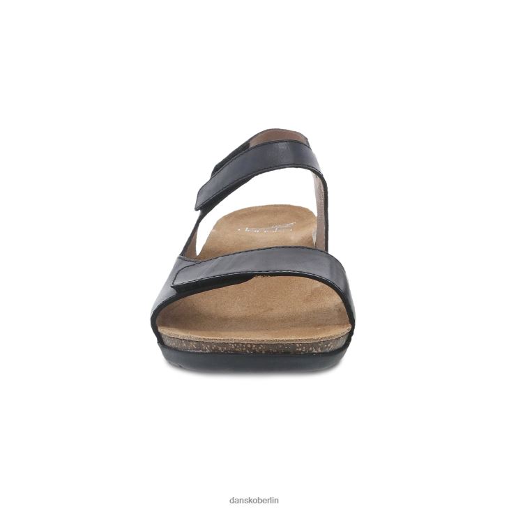 Dansko Frauen Ronda schwarz wachsartig brüniert Sandalen L6BV60141