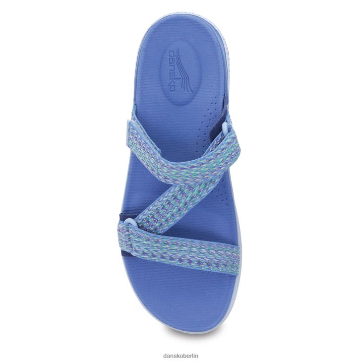Dansko Frauen Rosette Blaues Multi-Gurtband Sandalen L6BV6074