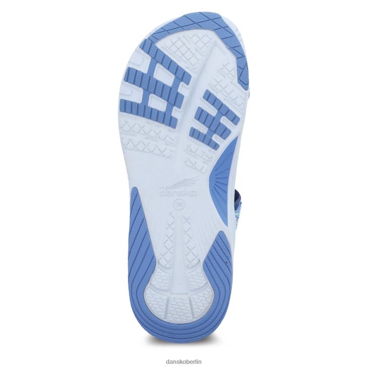 Dansko Frauen Rosette Blaues Multi-Gurtband Sandalen L6BV6074