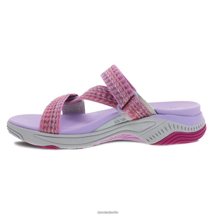 Dansko Frauen Rosette Fuchsiafarbenes Multi-Gurtband Sandalen L6BV6070