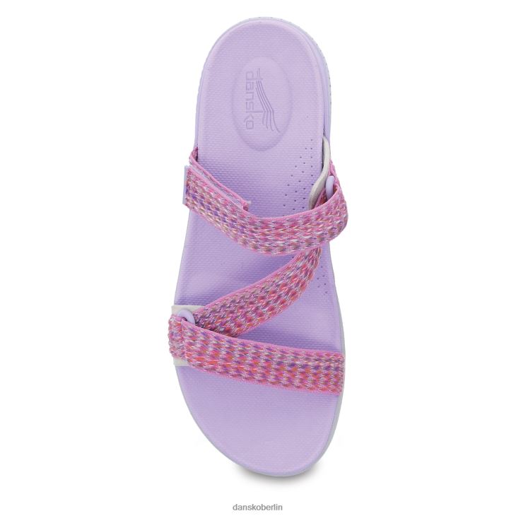 Dansko Frauen Rosette Fuchsiafarbenes Multi-Gurtband Sandalen L6BV6070