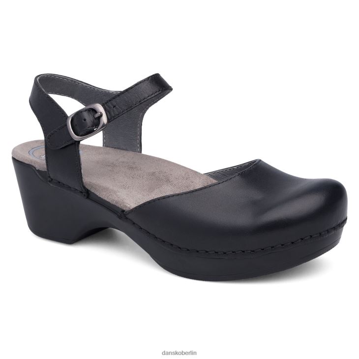 Dansko Frauen Sam schwarzes, weiches Vollkorn Sandalen L6BV60139