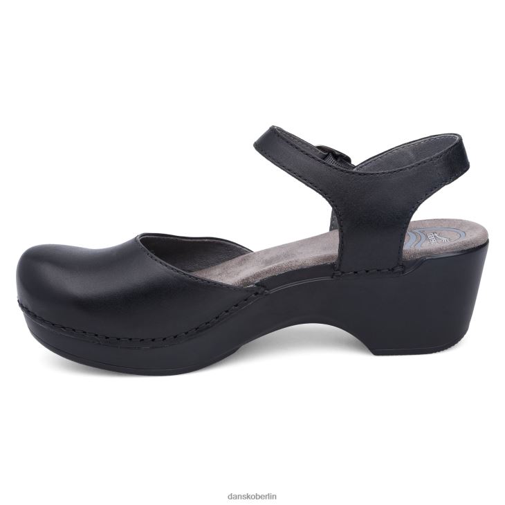 Dansko Frauen Sam schwarzes, weiches Vollkorn Sandalen L6BV60139