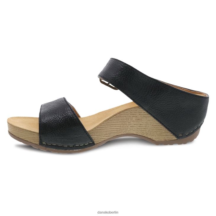 Dansko Frauen Tanja schwarz gefräst brüniert Sandalen L6BV6081