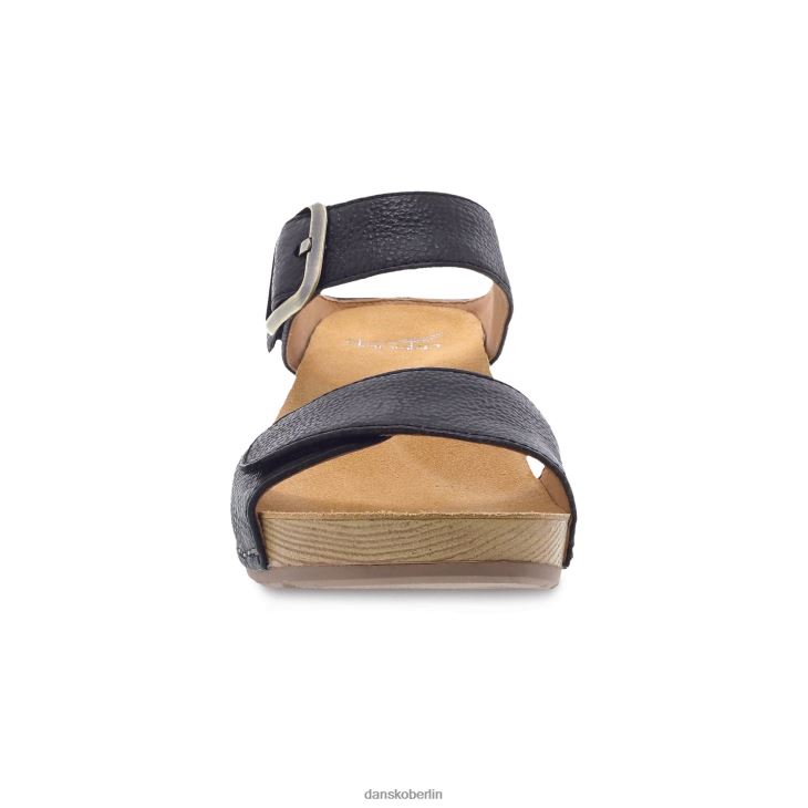 Dansko Frauen Tanja schwarz gefräst brüniert Sandalen L6BV6081