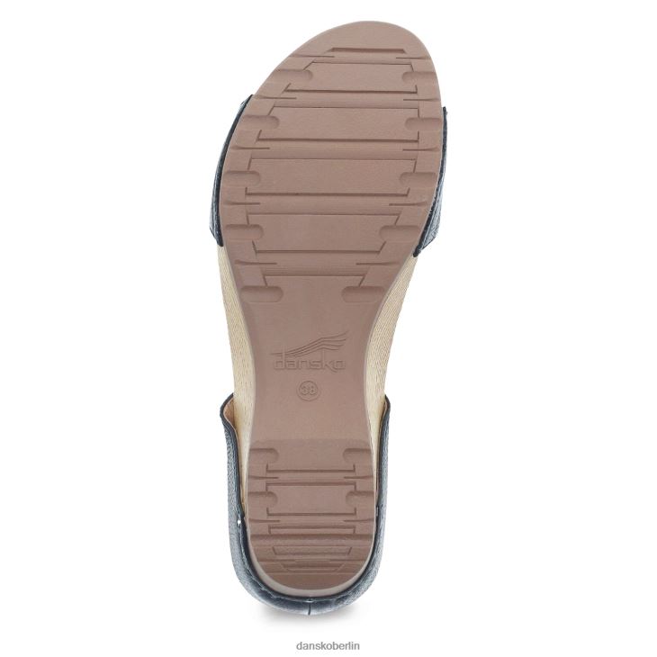 Dansko Frauen Tanja schwarz gefräst brüniert Sandalen L6BV6081
