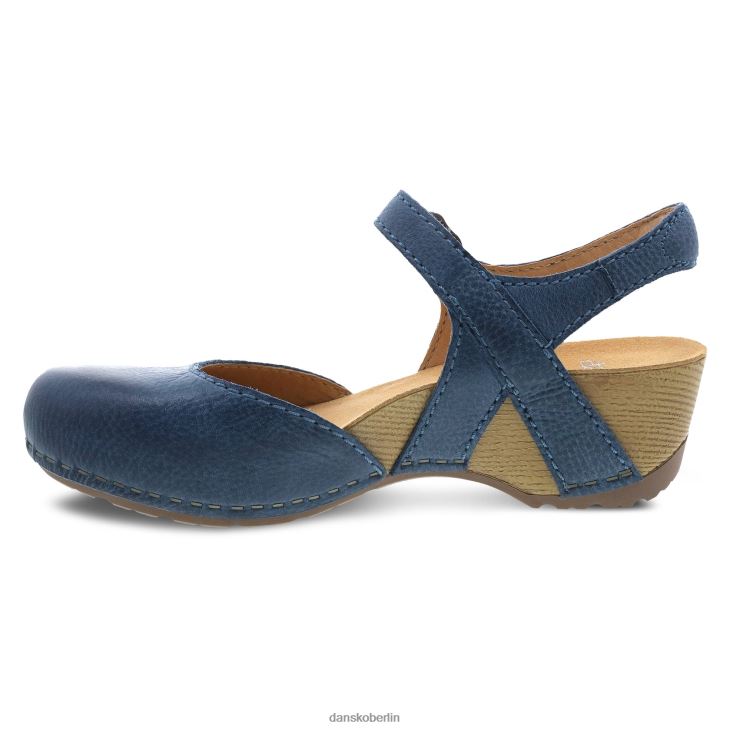 Dansko Frauen Tiffani blau gefräst brüniert Sandalen L6BV6097