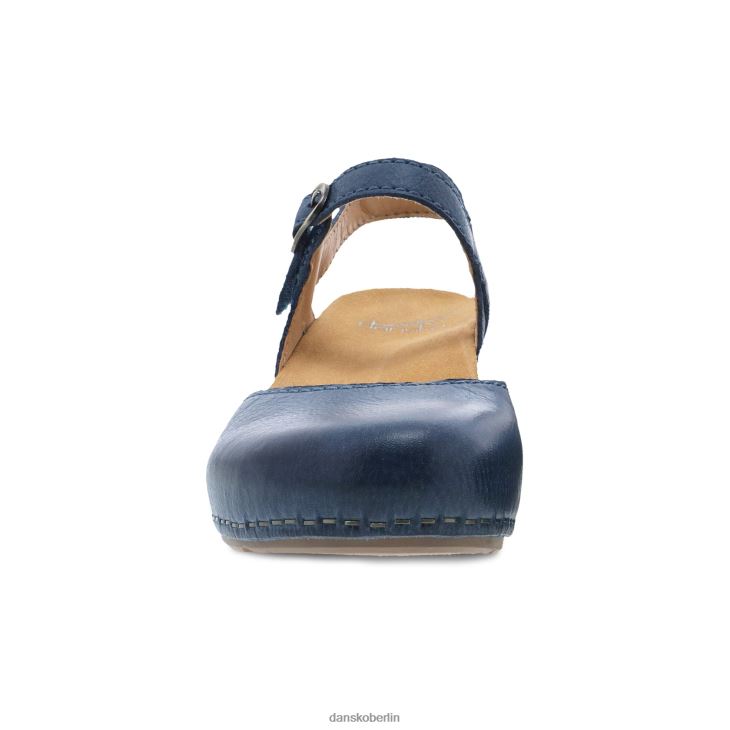 Dansko Frauen Tiffani blau gefräst brüniert Sandalen L6BV6097
