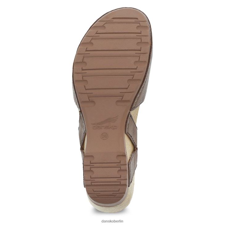 Dansko Frauen Tiffani braun gefräst brüniert Sandalen L6BV6098
