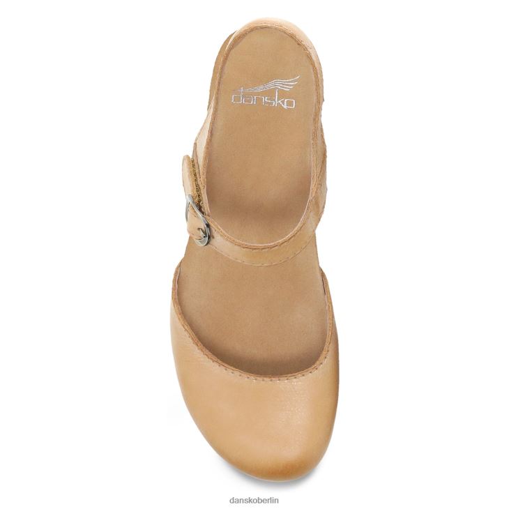 Dansko Frauen Tiffani hellbraun gefräst, brüniert Sandalen L6BV6095