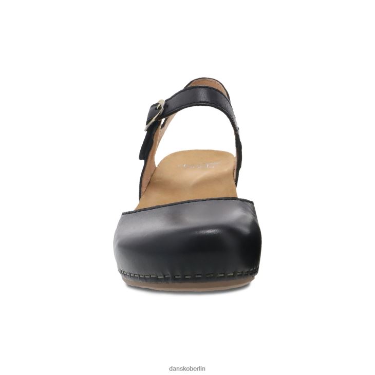 Dansko Frauen Tiffani schwarz gefräst brüniert Sandalen L6BV6096