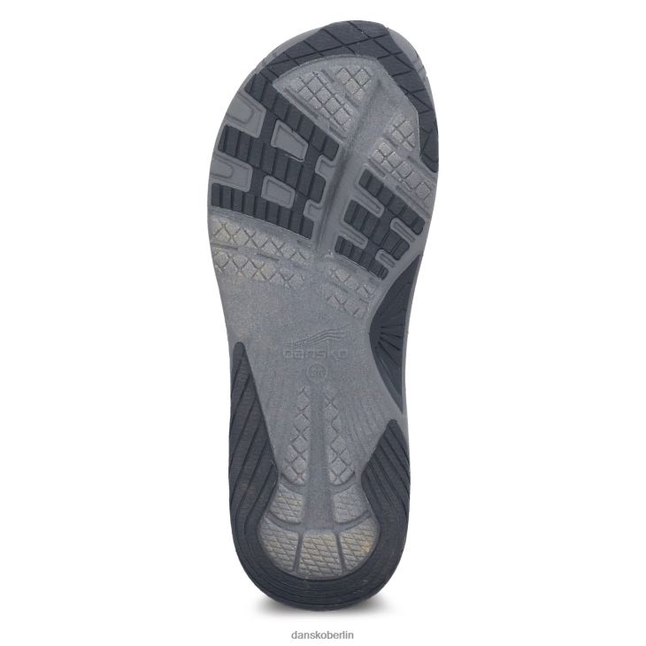 Dansko Frauen racquel schwarzes Fischgrätenmuster Sandalen L6BV6068