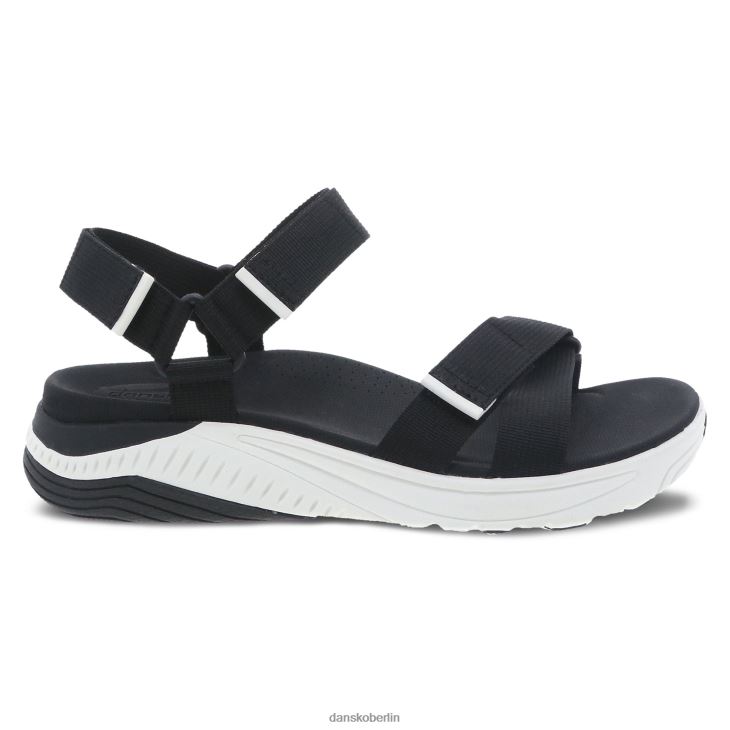 Dansko Frauen racquel schwarzes Gurtband Sandalen L6BV6065