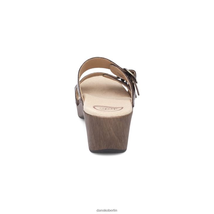 Dansko Frauen sophie Vintage-Klimmzug aus Teakholz Sandalen L6BV60138