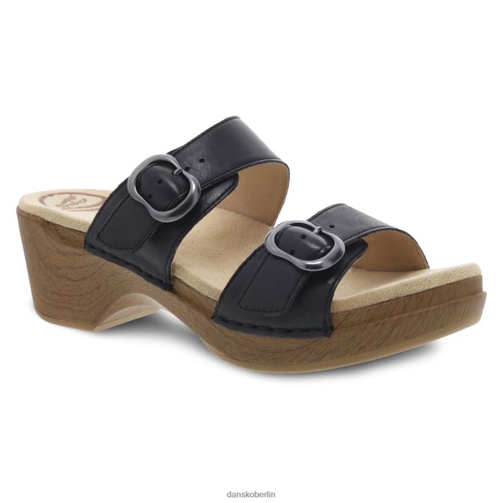 Dansko Frauen sophie schwarzes Vollkorn Sandalen L6BV60137