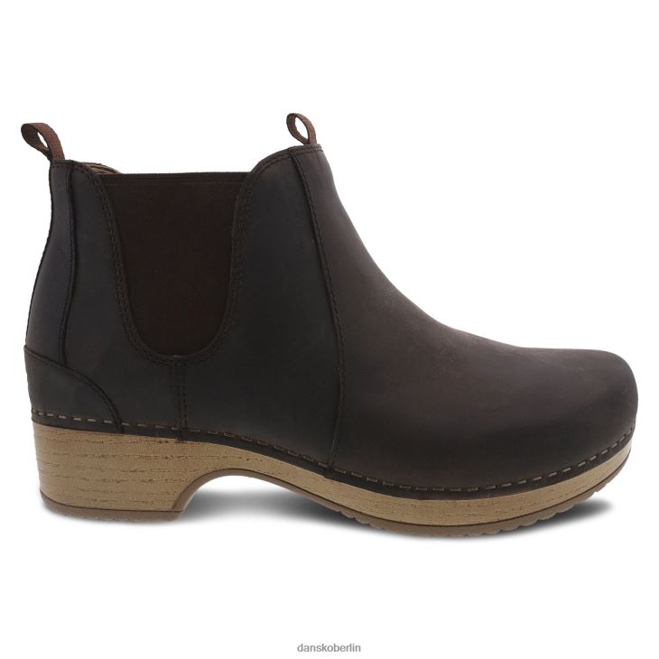 Dansko Frauen Becka Braun geölter Pull-up Stiefel und Stiefeletten L6BV60224