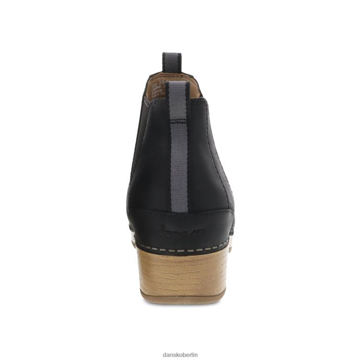 Dansko Frauen Becka Schwarz geölter Pull-up Stiefel und Stiefeletten L6BV60225