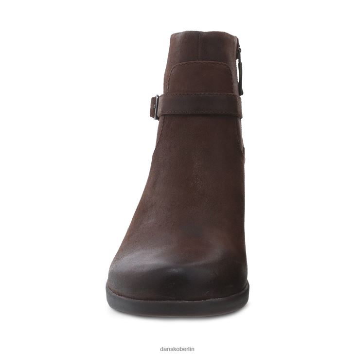Dansko Frauen Cagney braunes, brüniertes Wildleder Stiefel und Stiefeletten L6BV60226